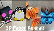 3D Animal Craft Ideas | Easy Animal Crafts With Paper