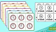 Telling the Time: O’Clock Bingo Game (Ages 5 - 6)