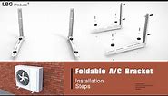 How to install Mini-Split Wall Mount AC bracket - LBG Products