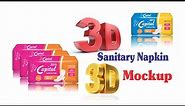 How to Make Sanitary Pad Mockup | 3D Dummy | Sanitary napkin Mockup | in Hindi