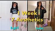 I Dressed as Different Aesthetics for a Week