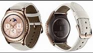 Platinum and Rose Gold Samsung Gear S2 classic Smartwatch New First Look