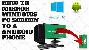 How To Mirror Windows PC Screen to a Android Phone