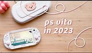 🪷 japanese ps vita in 2023!! unbox & customise with me!!