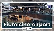 Rome Fiumicino Airport | 4K Walking Tour of Leonardo da Vinci Airport (Travel to Italy 2022)