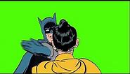 Batman slapping Robin Meme on Green Screen with Slap Sound
