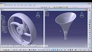 CATIA Training Course Exercises for Beginners - 10 | CATIA Multi Sections Solid Practice Drawings
