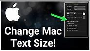 How To Change Text, Icon Or Grid Size On MacBook Or Mac Desktop