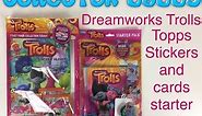 Dreamworks Trolls Topps trading cards and stickers starter packs