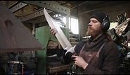 Forging a gigantic Bowie sword, the complete movie.