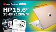 Rose Gold HP 15.6” Laptop 15-ef2126wm Ryzen 5 8GB RAM 256GB SSD FHD Pink Unboxing
