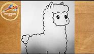 how to draw a llama | drawing a llama | how to draw a cartoon llama | drawing a cute llama | drawing