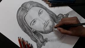 How to draw Jesus Christ drawing step by step