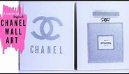DIY How to make Bling 💎 Chanel Wall Canvas Art | Z Gallerie Inspired Chanel Art | Chanelle Novosey