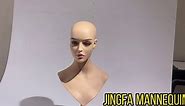 Silicone Soft Touch Mannequins Female Life Size Mannequin Head for Wigs, Hats, Sunglasses Jewelry Display