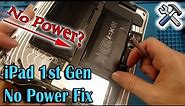 Apple iPad 1st Gen No Power Fix - disassembly & battery replacement