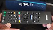 VINABTY RMT-B107A Universal Remote For Sony Blu-Ray Player