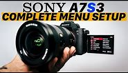 Hands-On ULTIMATE SETUP GUIDE for Sony A7S III Menu // For Photo & Video!