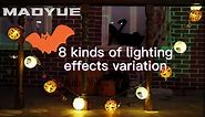 MAOYUE Halloween String Lights, LED Bat Skull String Lights, 20 LED Battery Operated String Lights, 8 Modes Holiday Lights for Indoor Outdoor Decor Party Decorations