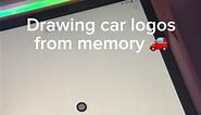 🥹🤢 #drawing #car #logos #frommemory #digitalart #procreate | drawing