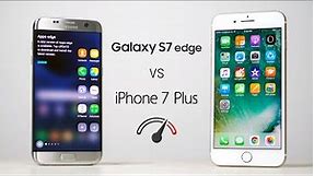iPhone 7 Plus vs Galaxy S7 Edge Speedtest Comparison!