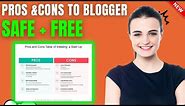 How to Add a Pros and Cons table to Blogger website 2024 | Full Guide