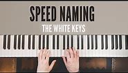 Naming The White Keys As Fast As You Can | Guided Practice With Backing Track