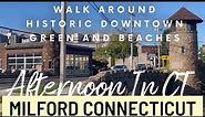 A look at Downtown historical Milford CT Connecticut and beaches