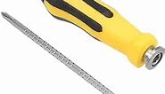 Utoolmart Multi-Bit Stubby Screwdriver, Adjustable Length and Reversible Dual End, 6.3mm Slotted and PH2 Phillips Magnetic Tip, 2 in 1 Compact, Portable, Pocket Size Screw Driver Small Tool