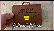 DIY How to Retirement Card | Cut File Tutorial | Retirement Card Tutorial