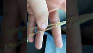 Jacoje Review - 2mm Heavy Link & 3mm Flat Curb 14k gold chains