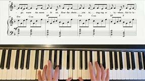 Piano HALLELUJAH by Carrie Underwood, John Legend - Pno Acc. with sheet music and vocal guide track