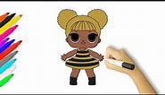 How to Draw Queen Bee | LOL Surprise Doll