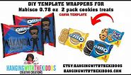 How to Create & Assemble 2 Cookies Pack Wrapper Template | Canva.com Tutorial