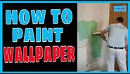 How to paint wallpaper. painting wallpaper.