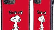 Head Case Designs Officially Licensed Peanuts Snoopy Characters Hybrid Case Compatible with Apple iPhone 14 Pro Max
