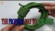 How To Tie a Rope? Essential Knots You Need To Know | The PROPERLY Way to Coil Rope @9DIYCrafts