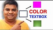 How to change Textbox Color in Google Slides - [ Step-by-Step ]