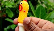 Balloon Rubber Chicken Squeaky Sound | Modified Squeaky Toys Playing | Chicken Toy Squeaker Sound