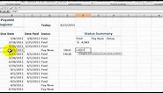 How to Create an Accounts Payable Status Summary in Excel