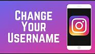 How to Change Your Instagram Username