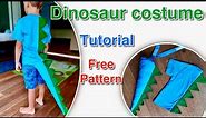 How to make a Dinosaur Costume/ DIY Halloween Dino costume