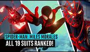 Spider-Man: Miles Morales | ALL 19 suits ranked