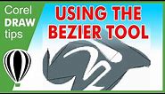 Using the bezier tool to vectorize an image using CorelDraw