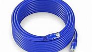 Maximm Cat 6 Ethernet Cable 100 ft - High-Speed LAN Cable, Internet Cable, Patch Cable, and Network Cable - UTP, 10Gbps, 550MHz Ethernet Cord - Blue