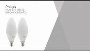 Philips Hue White Ambiance Wireless Bulb Twin Pack - E14 | Product Overview | Currys PC World
