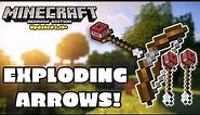 How To Make Explosive Arrows in Minecraft | Bedrock & Java Command Block Tutorial (Updated 1.19+)