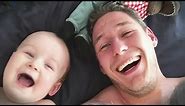 Funny Babies Laughing Hysterically At Dads Compilation || CUTE