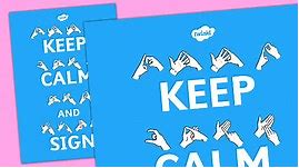 Large Keep Calm and Sign Display Posters