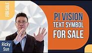 PI Vision Wrap Text Symbol For Sale